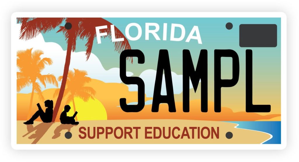 Florida License Plate Brevard Schools Foundation FL