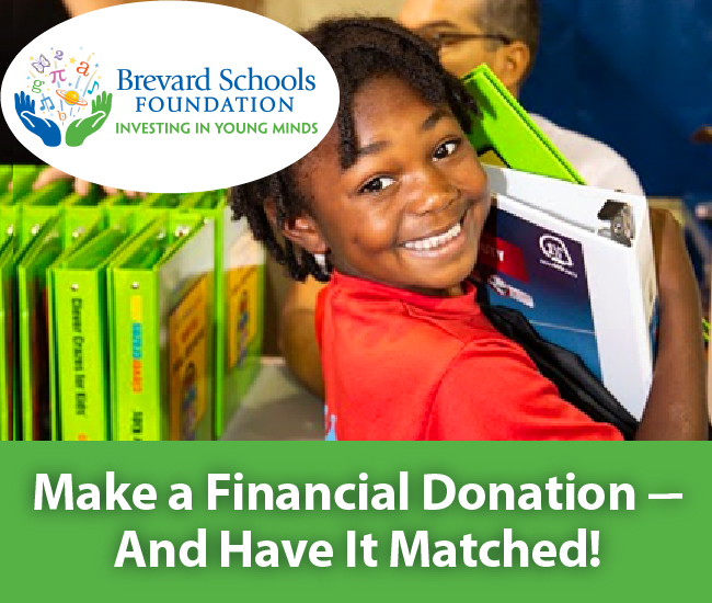 Make a Financial Donation - And Have It Matched!