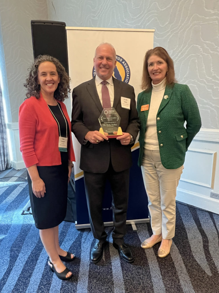 Katye Campbell, Brevard Schools Board member (District 5), Dr. Mark Mullins, former Brevard Schools Superintendent, and Mary Chance, President/CEO Consortium of Florida Education Foundations