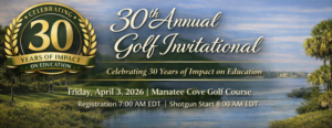 30th Annual Golf Invitational at Manatee Cove Golf Course in Brevard County supporting Brevard Public Schools