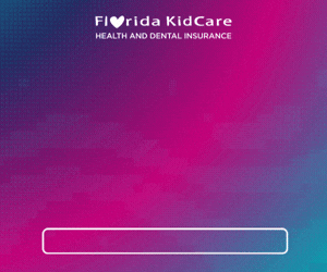 26-FHKC-019 BTS Digital Display Ad_300x250 Animated Florida KidCare 2026 Back-to-School digital display ad promoting children's health and dental insurance with the "Level Up Your Child's Health" campaign theme.